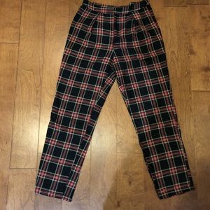 Plaid trousers